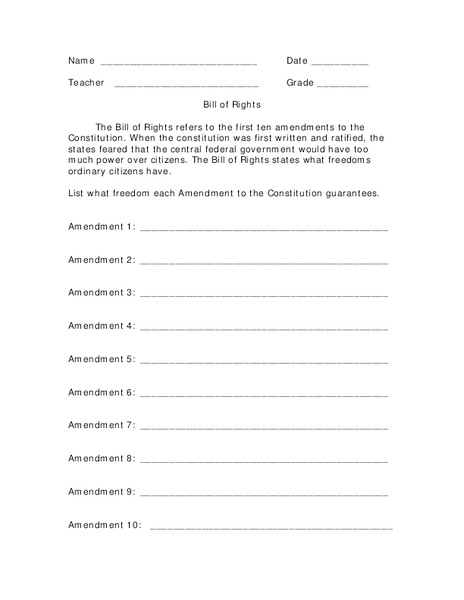 bill-of-rights-worksheet