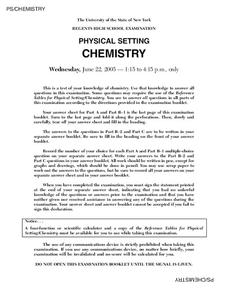 Chemistry Worksheet for 10th - 12th Grade | Lesson Planet