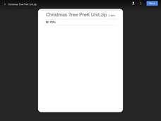 Christmas Trees Printables & Template