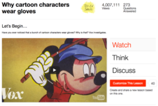 Why Cartoon Characters Wear Gloves Instructional Video For 6th 12th Why Cartoon Characters Wear Gloves Instructional Video For 6th 12th