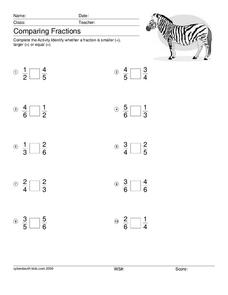 Comparing Fractions Lesson Plans & Worksheets | Lesson Planet