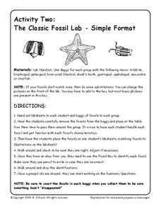 Activity Two: The Classic Fossil Lab-Simple Format Interactive