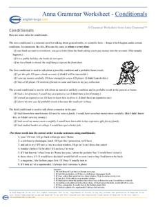 first conditional sentences lesson plans worksheets