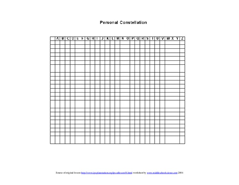 constellations worksheet for 6th 9th grade lesson planet