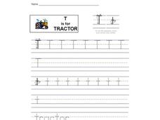 T is for Tractor: Letter Tt Interactive