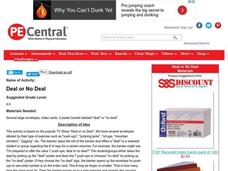 Deal or No Deal Lesson Plan
