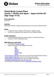 Global Music Lesson Plans: Britten and Japan – Japan and the UK Lesson Plan