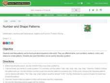 Number and Shape Patterns Lesson Plan