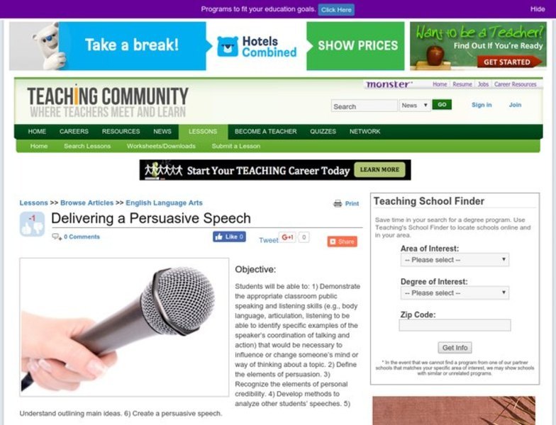 Ready made persuasive speeches