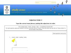 Grammar: Adjective Order 2 Interactive