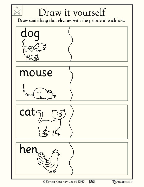 draw it yourself worksheet for pre k kindergarten lesson planet