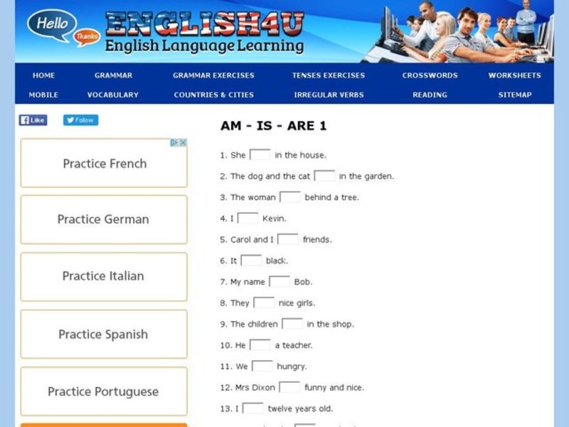 Am - Is - Are Lesson Plan for 2nd - 4th Grade | Lesson Planet