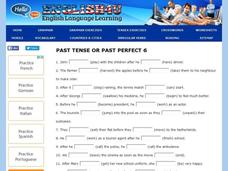 Past Perfect or Present Tense Worksheet