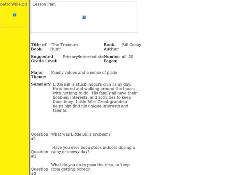 Comprehension Questions for The Treasure Hunt Worksheet for 1st  3rd