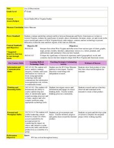 west virginia state history lesson plans worksheets