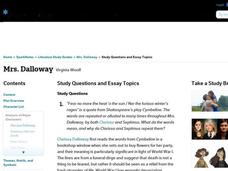 The Yellow Wallpaper Essays Mrs Dalloway Study Questions And Essay Topics Interactive Process Essay Thesis also Persuasive Essays Examples For High School Mrs Dalloway Study Questions And Essay Topics Interactive For Th Business Essays