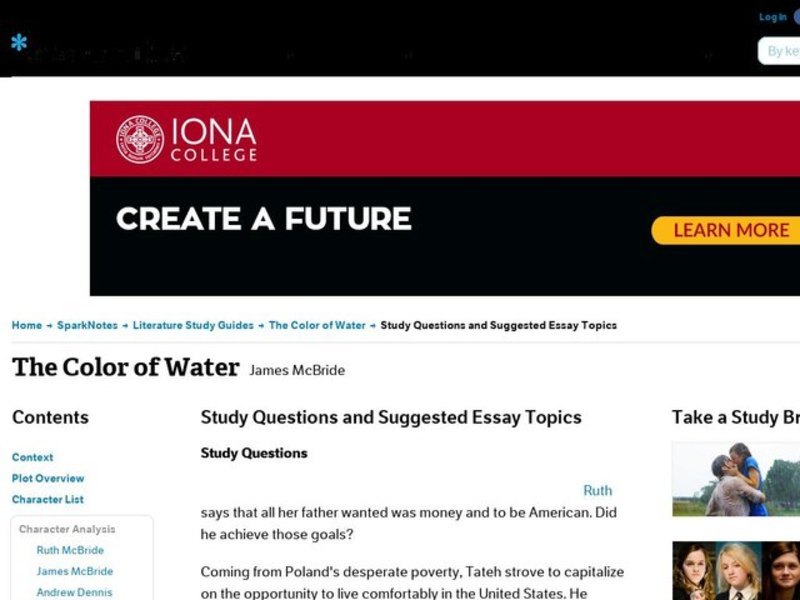The color of water essay