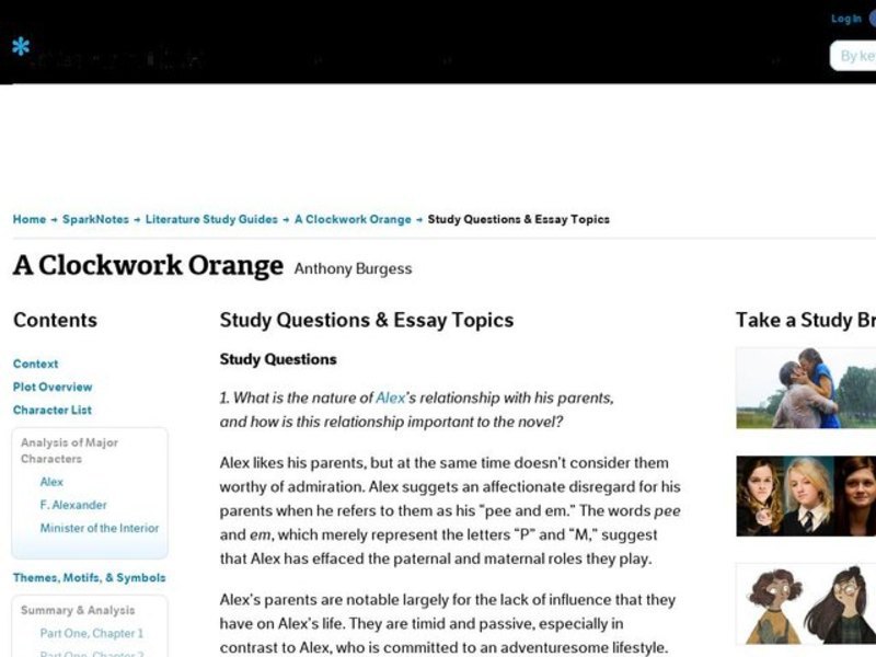 A clockwork orange essay