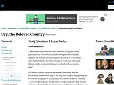 Cry the beloved country theme essay