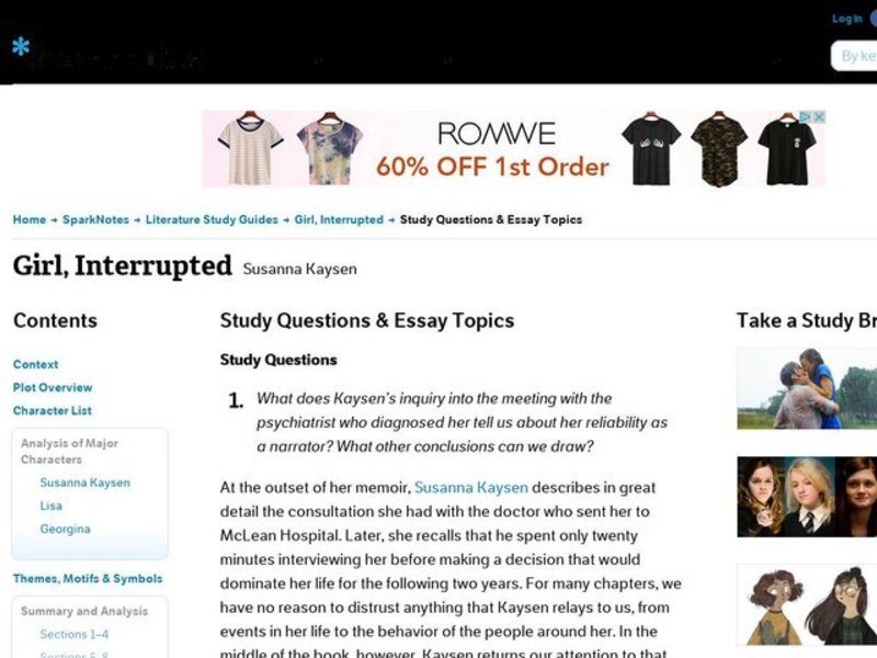 Girl interrupted essay