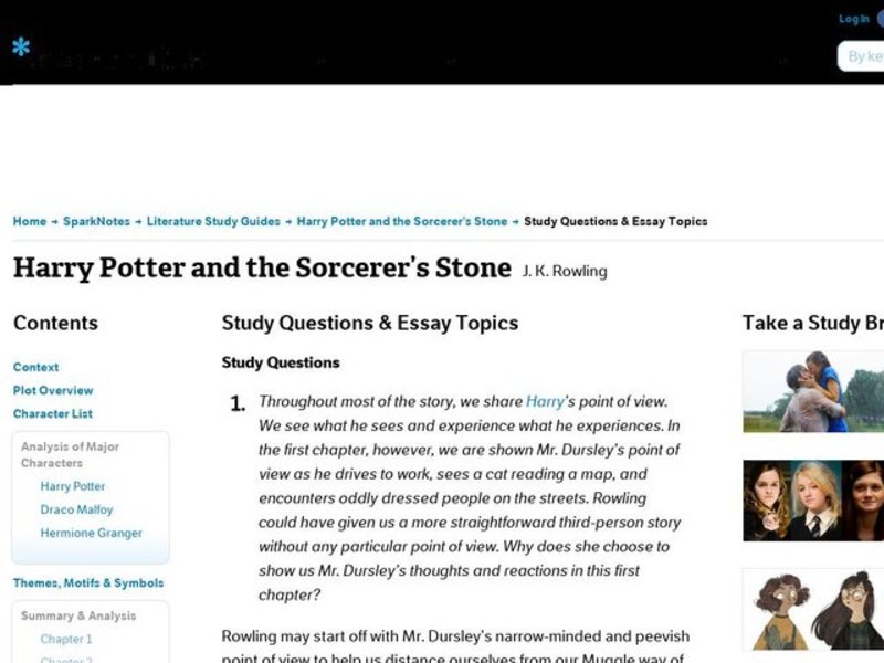 Harry potter essay topics