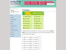 Triangle Area by OnlineMathLearning.com Interactive