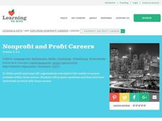 Exploring Nonprofit Careers Lesson Plan