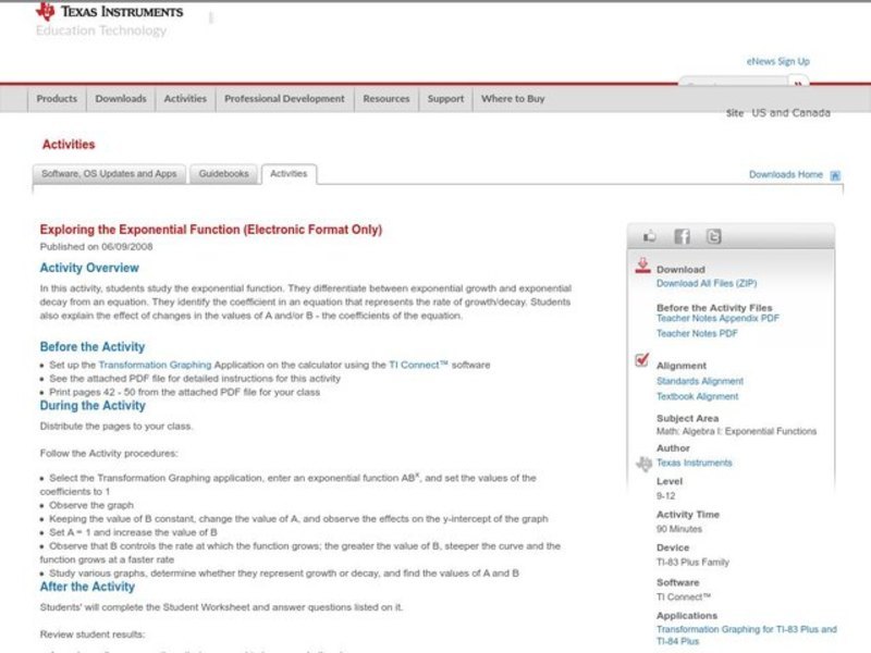 Exponential Function Lesson Plan Pdf