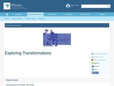 Exploring Transformations Lesson Plan