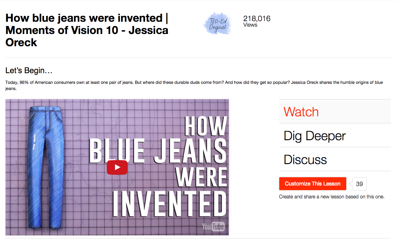 How Blue Jeans Were Invented Instructional Video for 7th 12th Grade