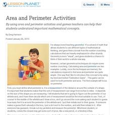 Area and Perimeter <a href=
