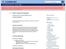 colonial newspaper template lesson plans worksheets colonial newspaper template