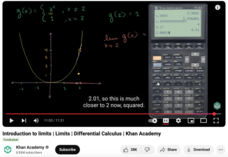 Introduction to Limits, Limits, Differential Calculus Instructional Video