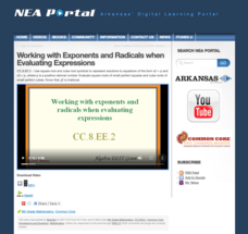 Working with Exponents and Radicals When Evaluating Expressions Instructional Video