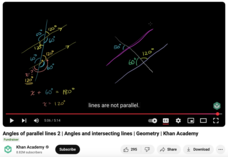 Angles of Parallel Lines 2, Angles and Intersecting Lines, Geometry Instructional Video