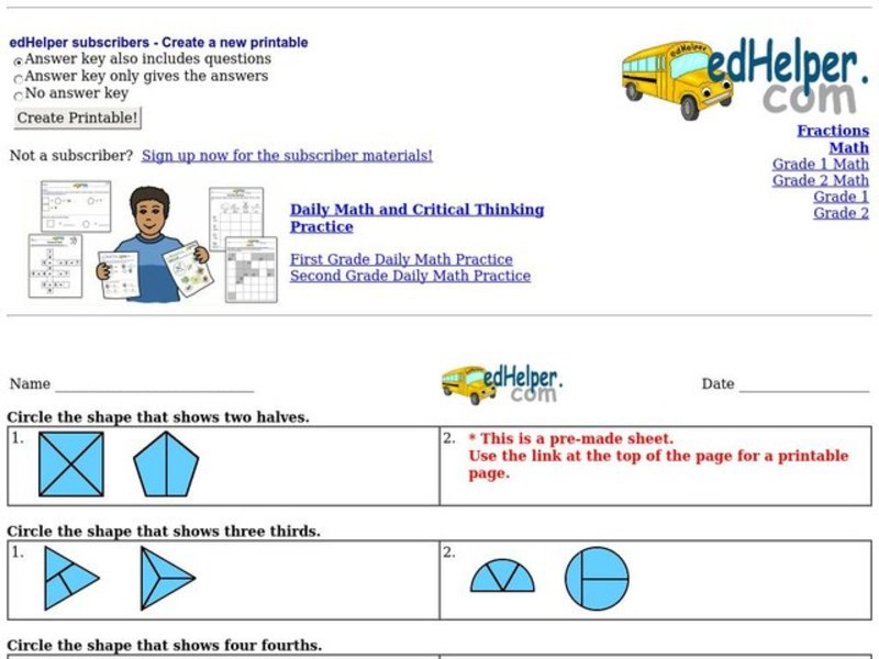 Fractions Worksheet For 4th 5th Grade Lesson Planet Fractions Worksheet For 4th 5th Grade Lesson Planet