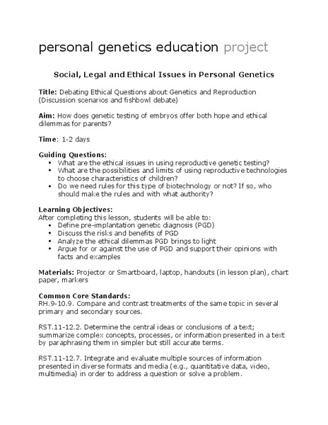 Genetics And Reproduction Lesson Plan Genetics And Reproduction Lesson Plan Genetics And Reproduction Lesson Plan Genetics And Reproduction Lesson Plan