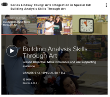 Building Analysis Skills Through Art Instructional Video