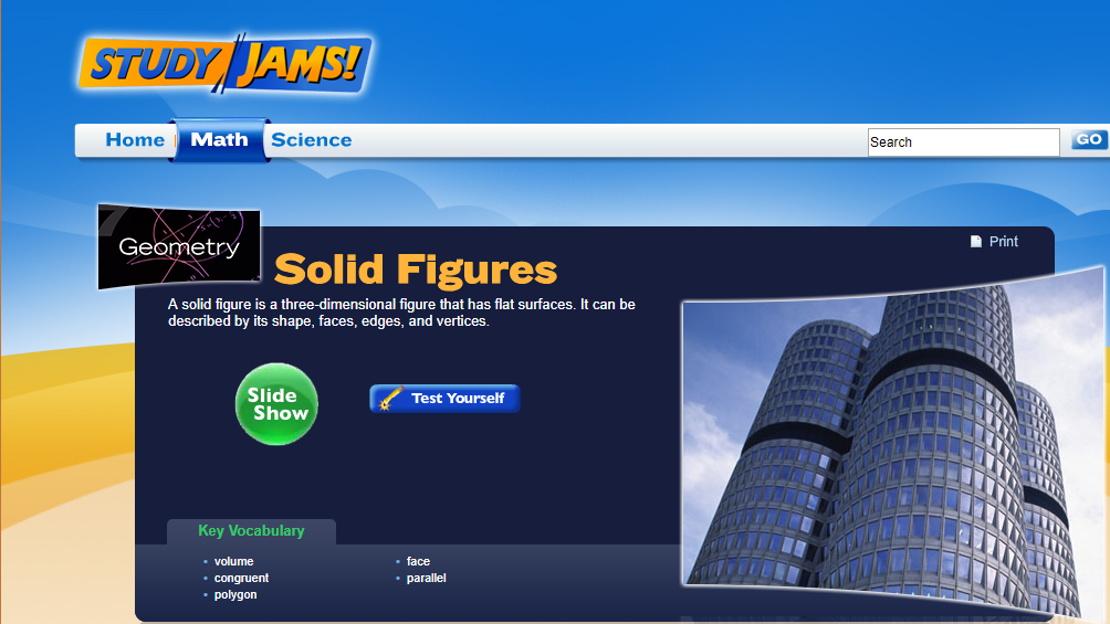 Study Jams! Solid Figures Interactive for 5th 7th Grade Lesson