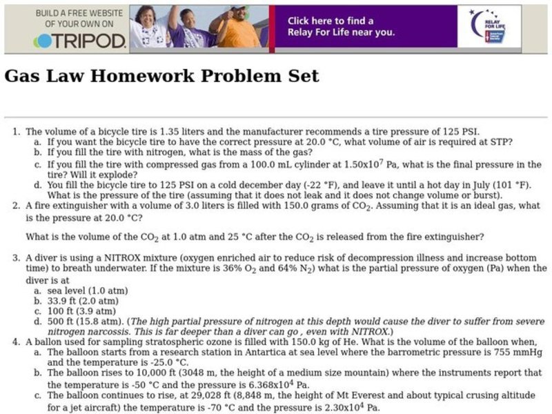 Gas laws worksheet pdf picture