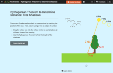 Pythagorean Theorem to Determine Distance: Tree Shadows Interactive