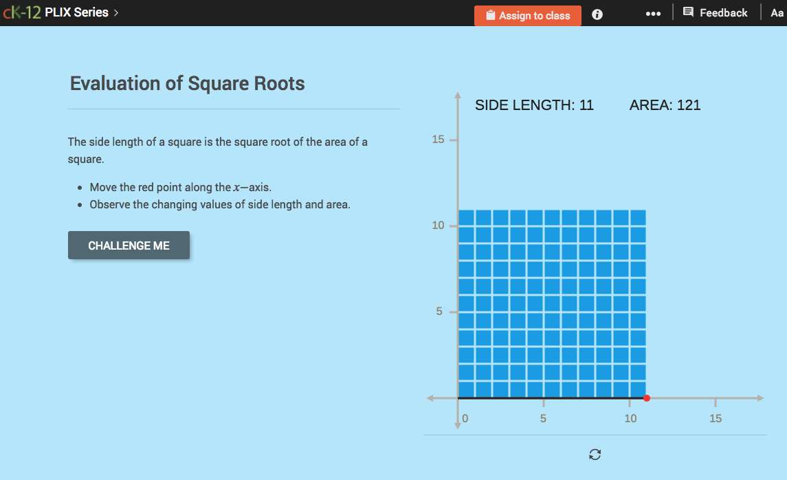Evaluation of Square Roots Interactive for 8th 10th Grade Lesson
