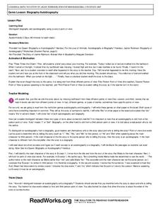 Lesson Plan On Biography Genre | genre lesson biography autobiography lesson plan for 4th Lesson Plan On Biography Genre | genre lesson biography autobiography lesson plan for 4th