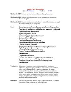Arithmetic Complex Numbers Lesson Plan