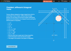 Graphs of Systems of Linear Inequalities in Two Variables: President Jefferson's Octagonal Home Interactive