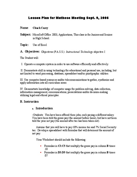 Geometric Shapes Lesson Plan for 10th Grade  Lesson Planet
