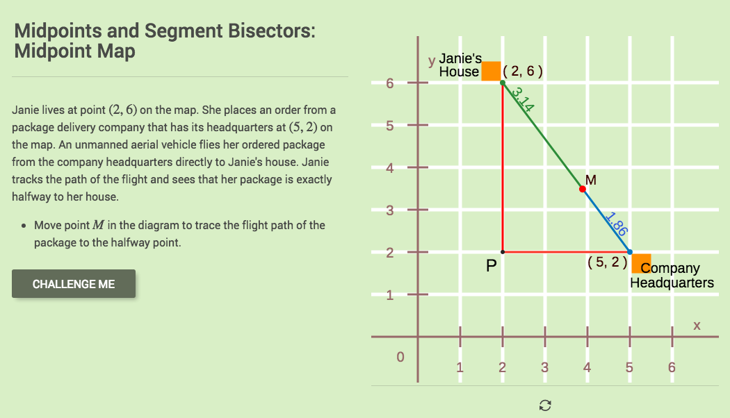 Segment bisector formula image