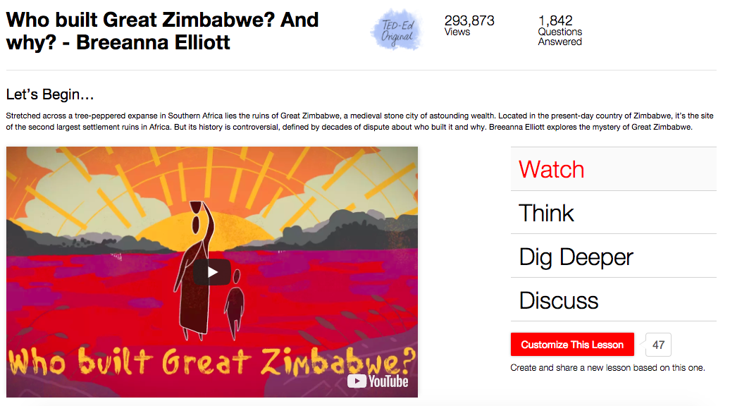 Who Built Great Zimbabwe? And why? Instructional Video for 6th - 12th