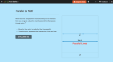 Parallel and Skew Lines: Parallel or Not? Interactive