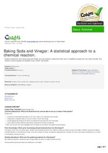 Baking Soda And Vinegar Lesson Plans Worksheets
